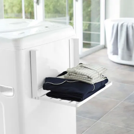 洗濯機横マグネット折り畳み棚 タワー