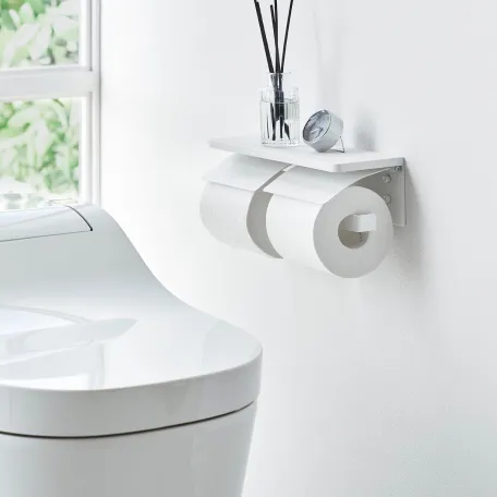 ウォールトイレットペーパーホルダー タワー ダブル 石こうボード壁対応